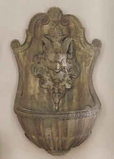 Parigi Wall Outdoor Cast Stone Garden Fountain Fountain Tuscan